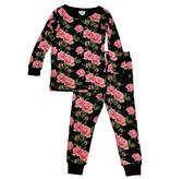 Baby Steps Black Roses PJ Set