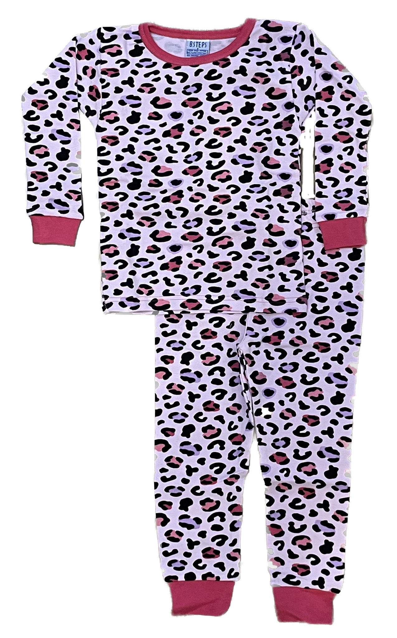 Baby Steps Pink/Purple Cheetah Infant PJ Set