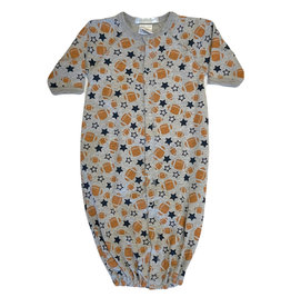 Baby Steps Grey Football Star Converter Gown