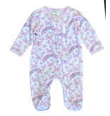 Baby Steps Pink Butterfly Footie