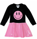 Dori Pink Glitter Smiley Dress