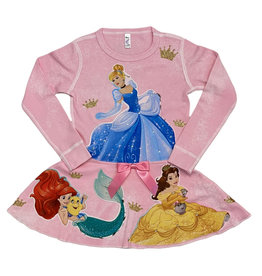 Pink Princess LS Twirl Dress