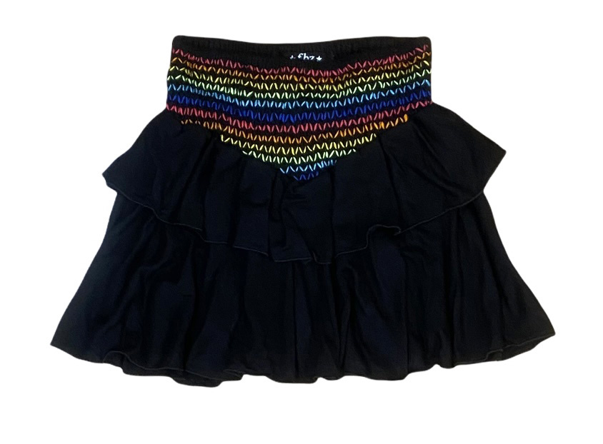Flowers by Zoe Colorful Stitched Ruffle Skirt