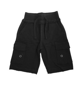 Mish Solid Black Cargo Infant Shorts