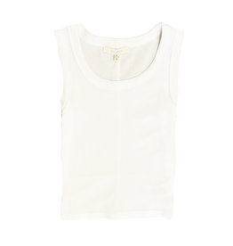 Z Supply White Ribbed Crop Tank Top