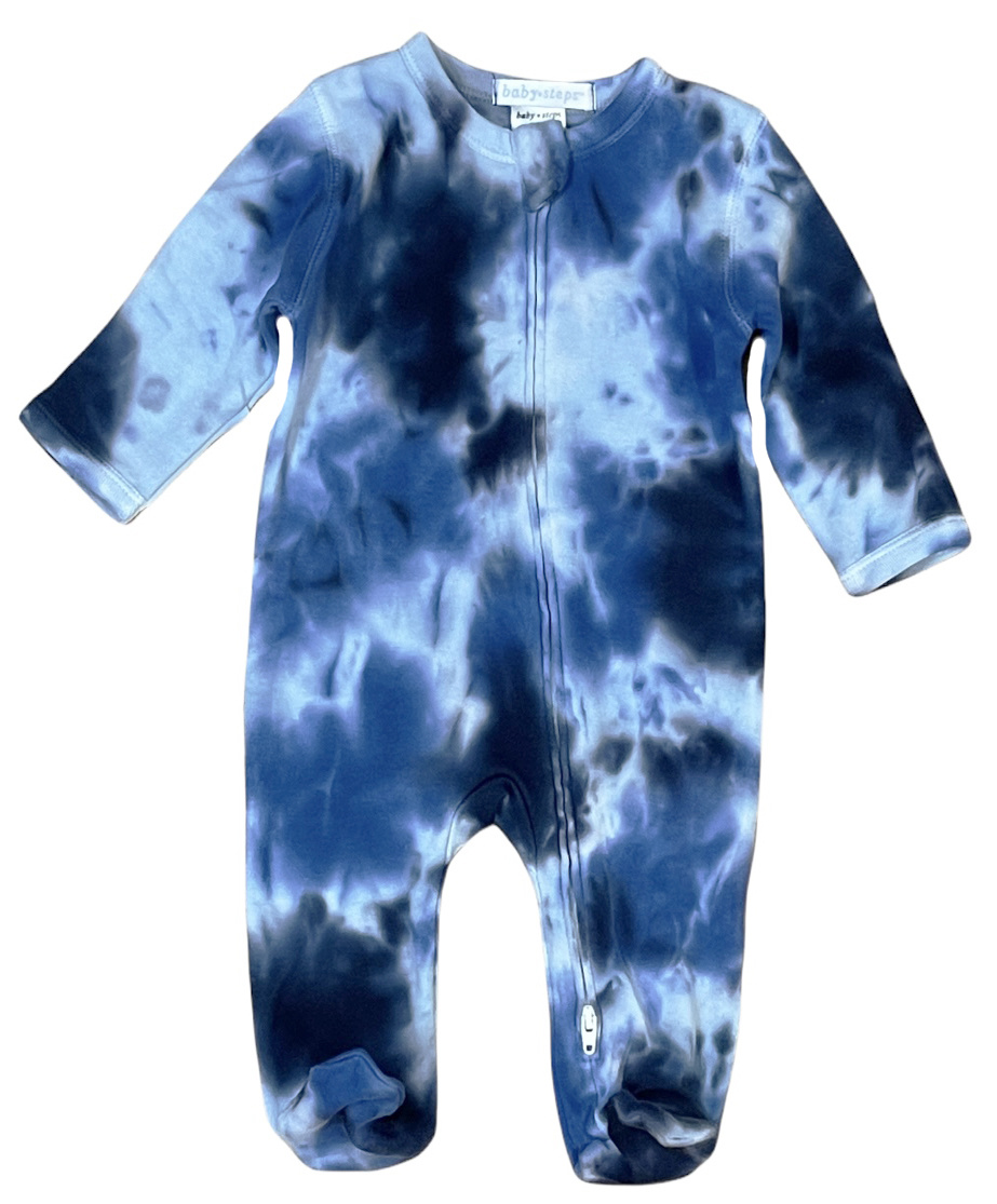 Baby Steps Harper Tiedye Footie