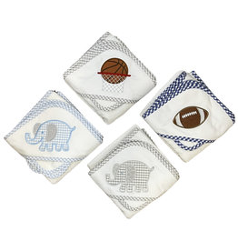 3 Marthas Boy Appliqued Towel Set