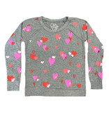 Chaser Hearts Raglan Pullover Tween/Jr