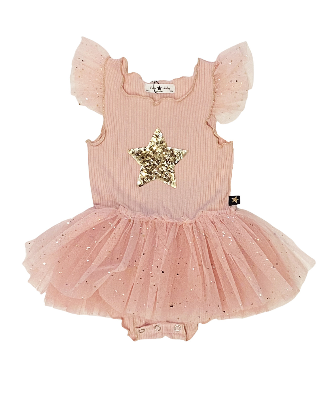 Petite Hailey Frill Sparkle Tutu Onesie