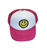 Bubu Hot Pink Smiley Trucker Hat
