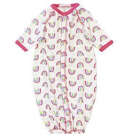 Baby Steps Pink Rainbow Converter Gown NB