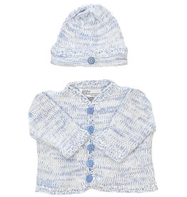 Gita Blue Variegated Sweater Set