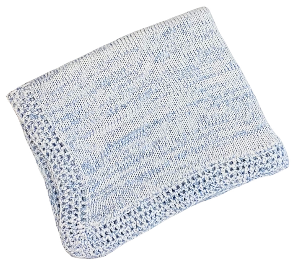 Gita Blue Variegated Blanket