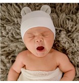 Ily Bean Grey/White Bear Newborn Hat