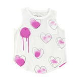 Chaser Spray Hearts Shirttail Muscle Tank