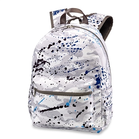 Camo Splatter Canvas Backpack