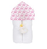 Baby Jar Pink Peace Hooded Towel Set