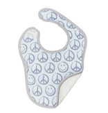 Baby Jar Grey Peace Bib