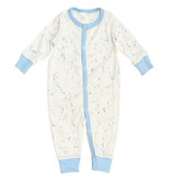 Too Cute Lt Blue/Grey Splatter Coverall