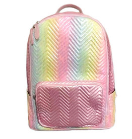 Bari Lynn Multicolor Faux Fur Backpack & Lunch Box Set