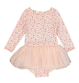Petite Hailey Floral LS Infant Tutu Dress