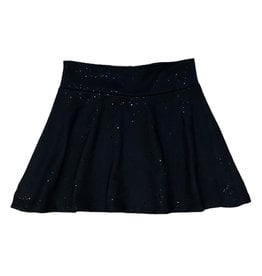 Les Tout Petits Blk Sparkle Skater Skirt