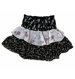 Flowers By Zoe Black/Pink Floral Skirt