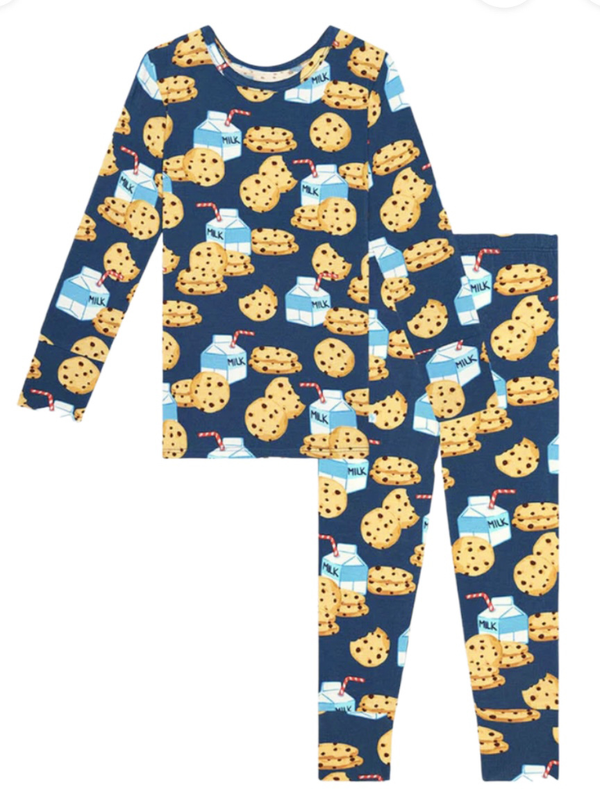 Posh Peanut Milk and Cookies Toddler Pajama Set