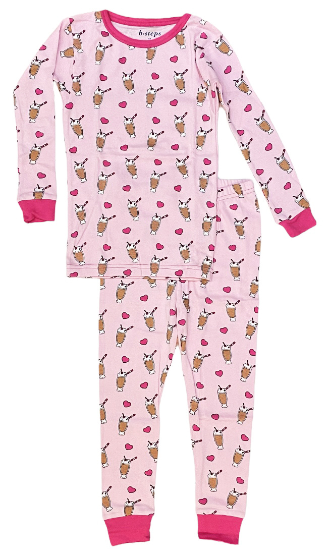 Baby Steps Milk Shakes PJ Set