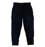 Wes and Willy Black Fleece Drawstring Infant Jogger