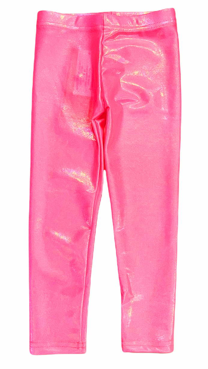 Girl's Bubblegum Pink Leggings – Eyelet & Ivy