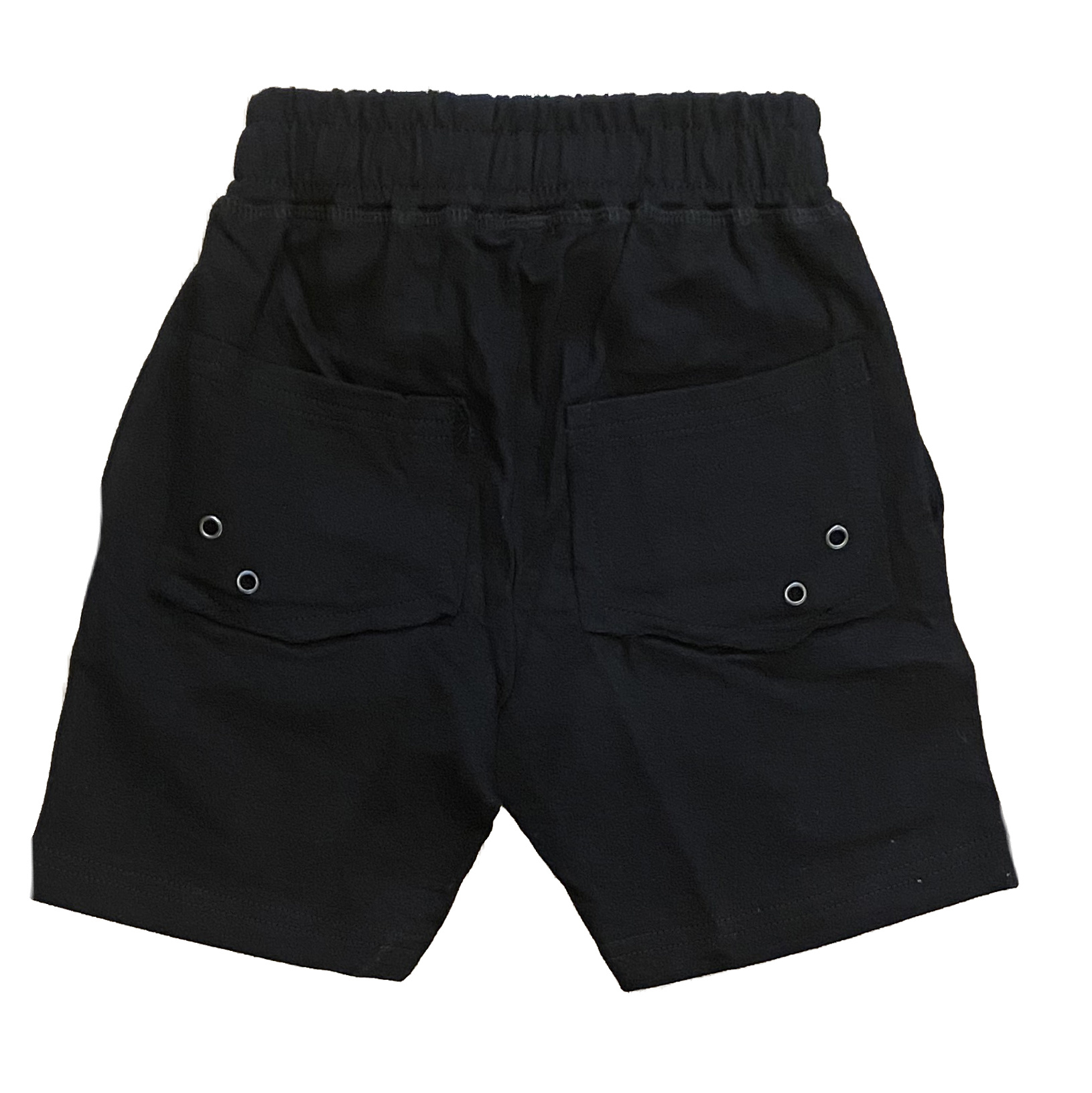 Mish Solid Comfy Infant Pocket Shorts-Black