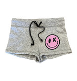 Love Junkie Grey w/Pink Smiley Shorts
