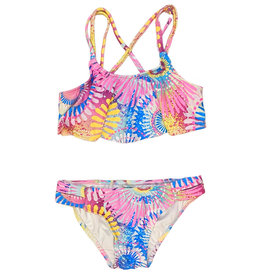 Coral & Reef Pinwheel Flounce Bikini