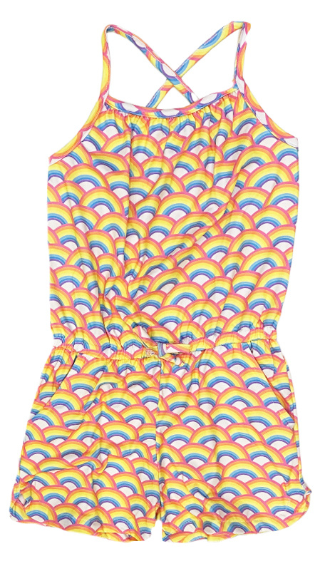 Coral & Reef Neon Rainbow Romper