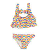 Coral & Reef Neon Rainbow Infant Flounce 2 pc Swimsuit