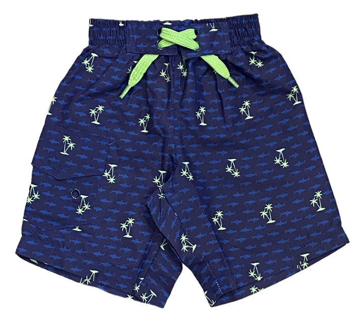 Mish Navy Mini Sharks Infant Swimsuit