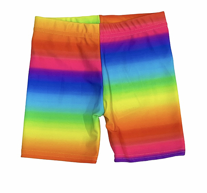 Dori Rainbow Stripe Bike Shorts