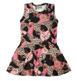 Dori Pink Leopard Chain Tank Dress