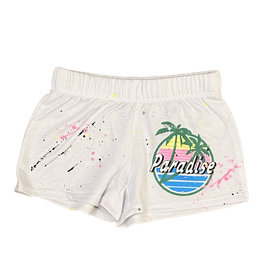 Firehouse Paradise Beach Splatter Shorts