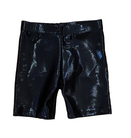 Dori Black Lame Bike Shorts