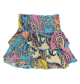 Flowers by Zoe Bright Teal Paisley Skirt