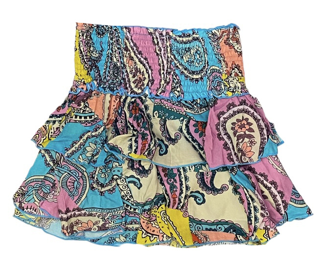 Flowers by Zoe Bright Teal Paisley Skirt Precious Cargo