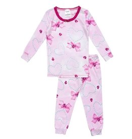Esme Pearl Hearts Infant Pajama Set