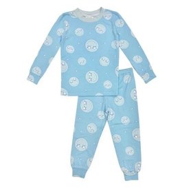 Esme Blue Smiley Infant Pajama Set