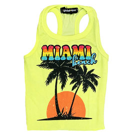 Global Love Neon Yellow Miami Tank