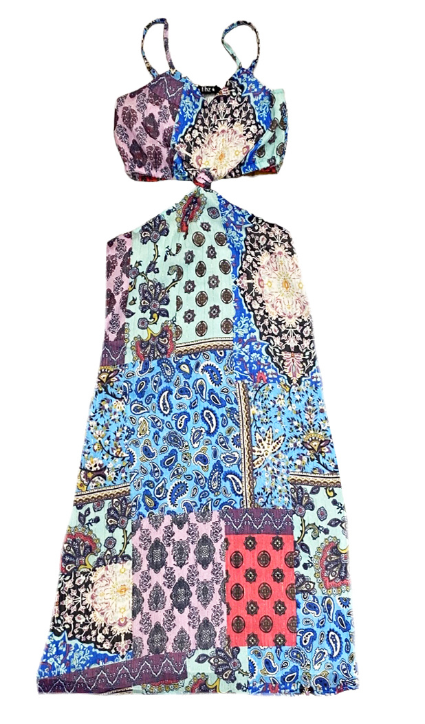 Flowers by Zoe Turq Paisley Cut Out Dress
