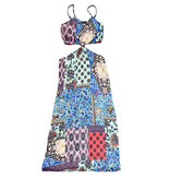 Global Love Turq Paisley Cut Out Dress