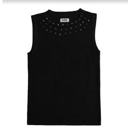 Mia New York Black Studded Tank Top