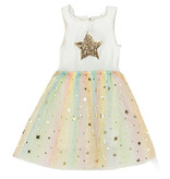 Petite Hailey White Sherbet Tutu Dress